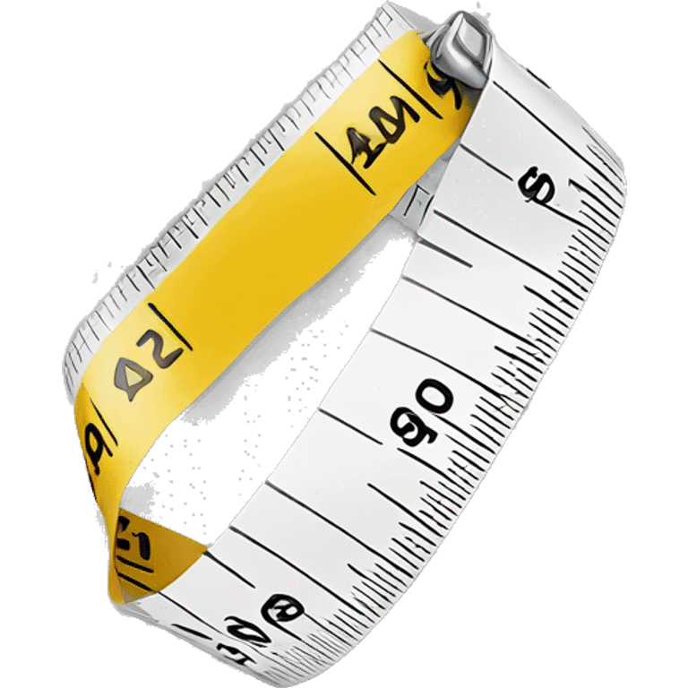 a white measuring tape emoji