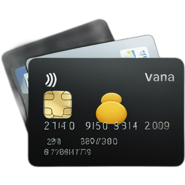 Black credit card emoji