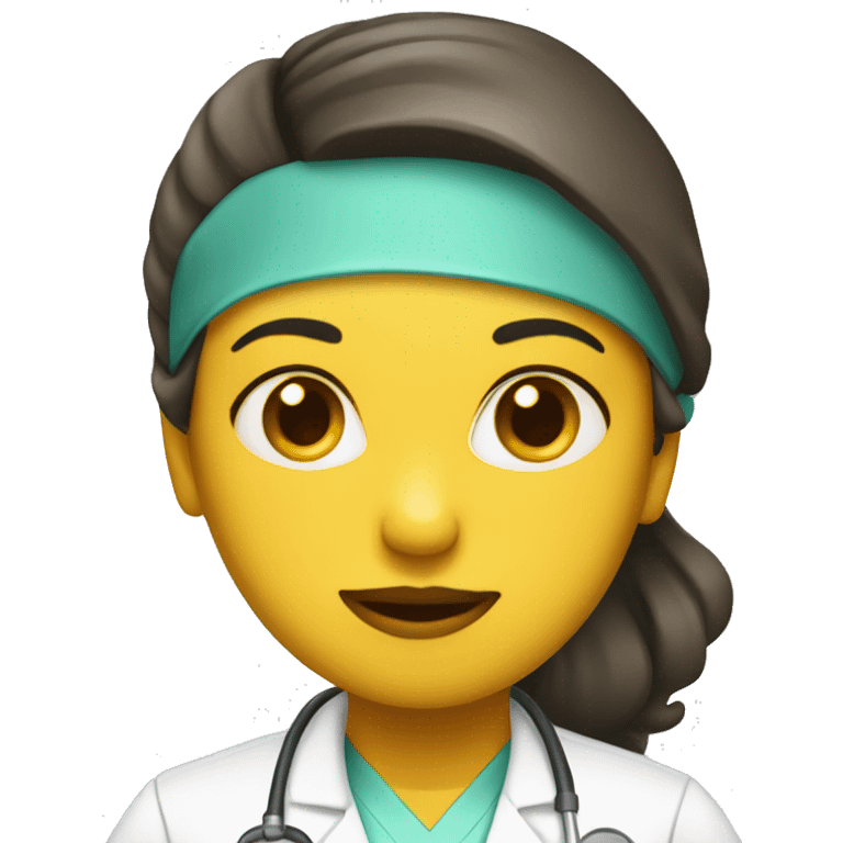 girl surgeon yellow skin emoji