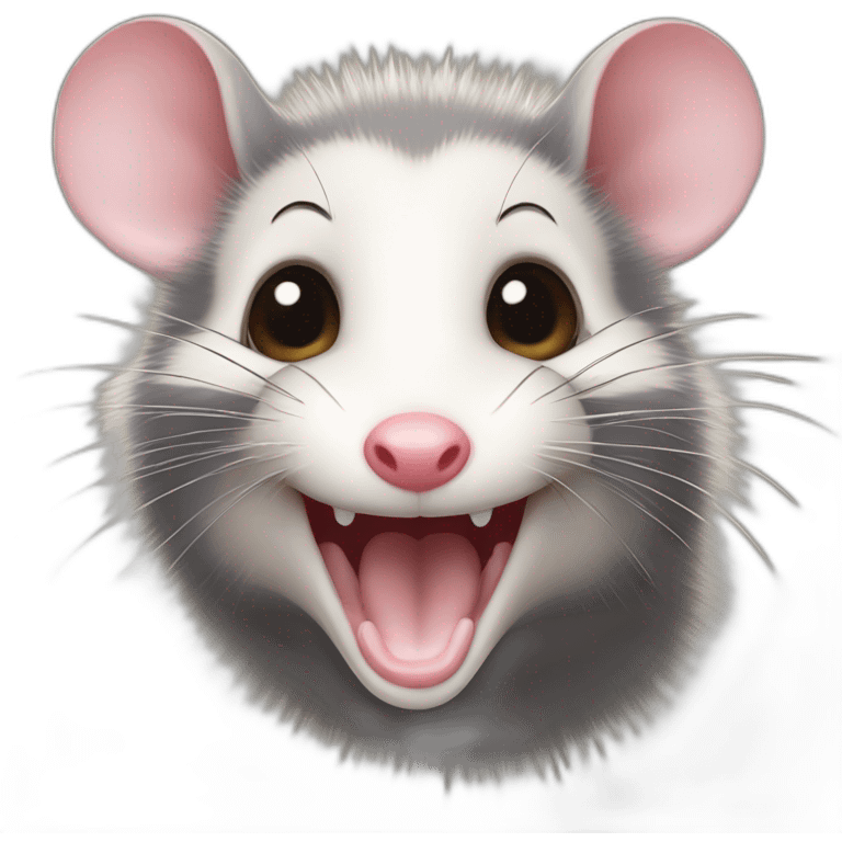 smiling opossum emoji