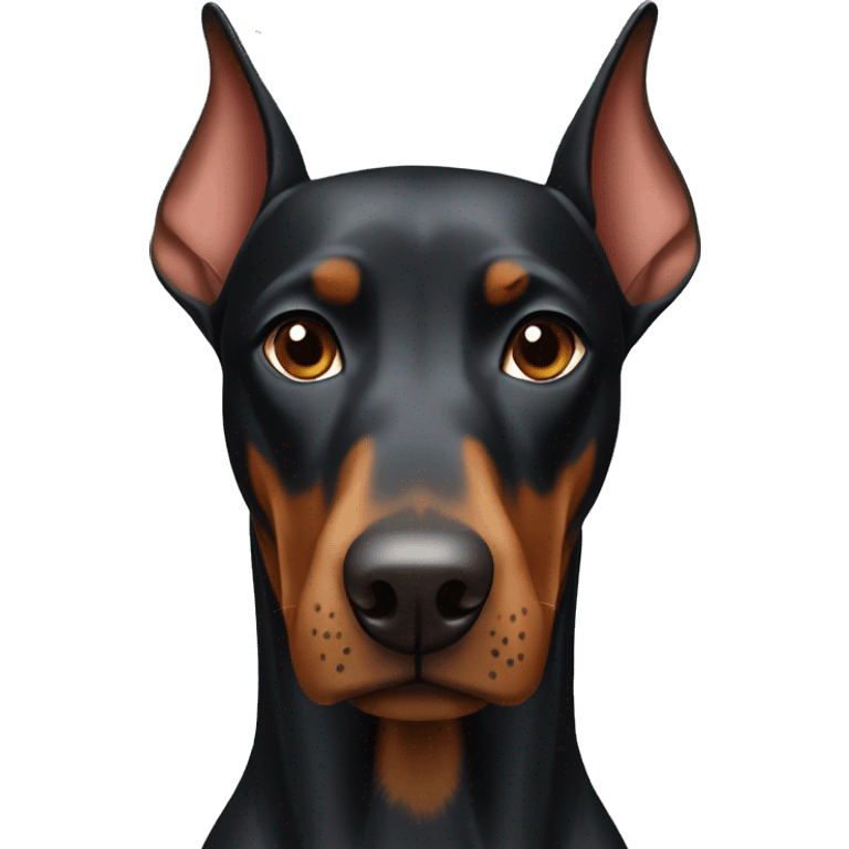 Doberman dog emoji