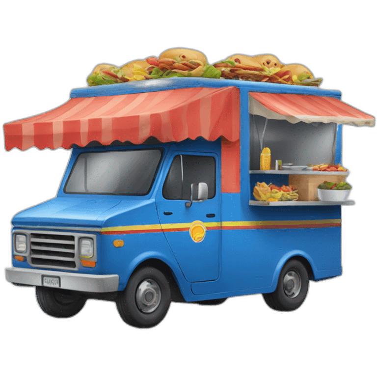 Food truck colombia azul emoji