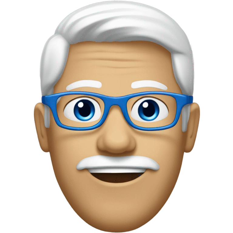 Je veux un homme de couleur de peau blanche, avec les yeux bleus, des lunettes et qui est kinésithérapeute  emoji