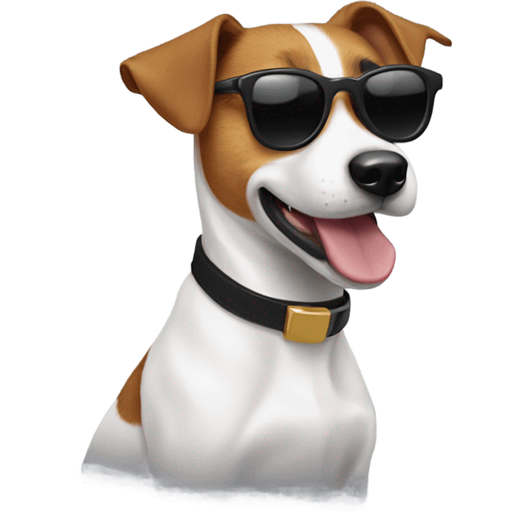 Jack Russell with sunglasses  emoji