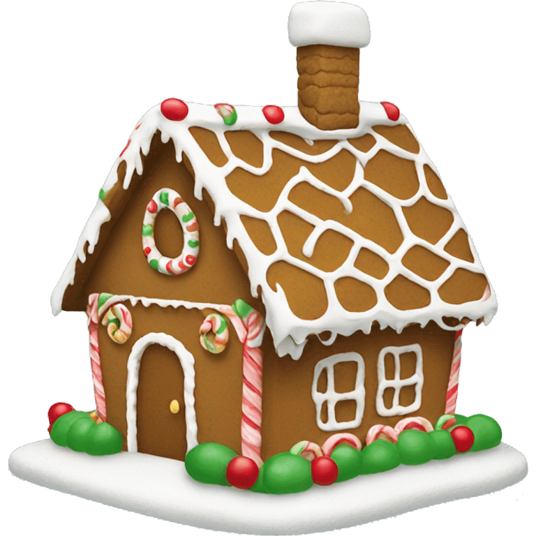 Gingerbread house emoji
