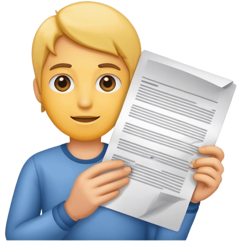 person with document  emoji