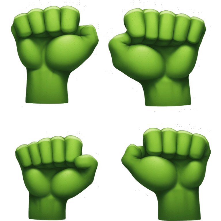 Fist of hulk emoji