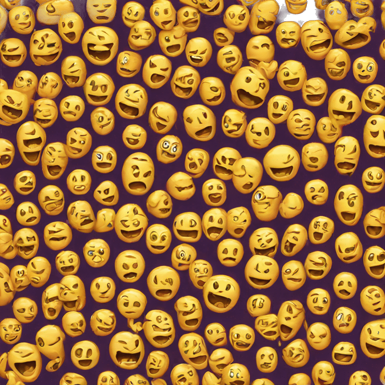 Evil emoji with :3 face emoji