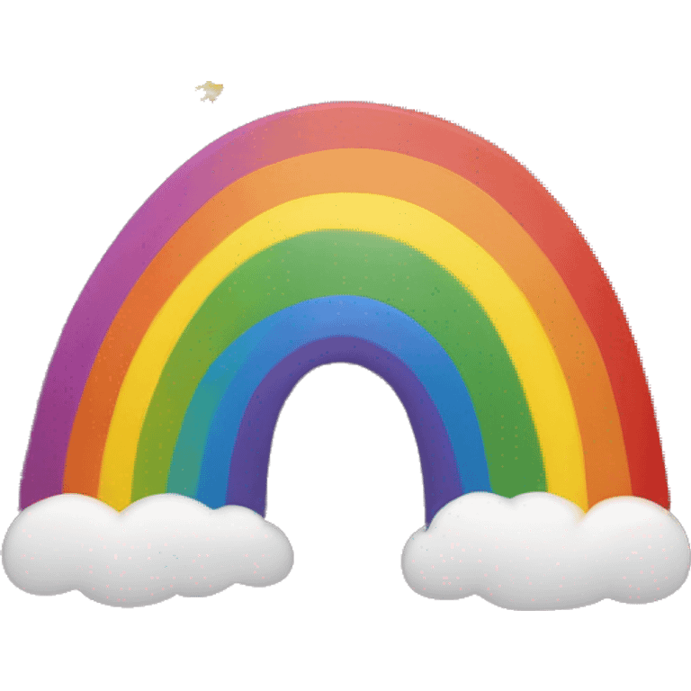 A rainbow with stars ￼ emoji