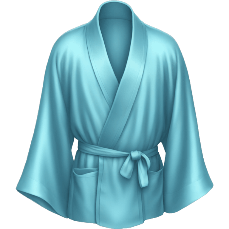 Light Blue silk robe emoji