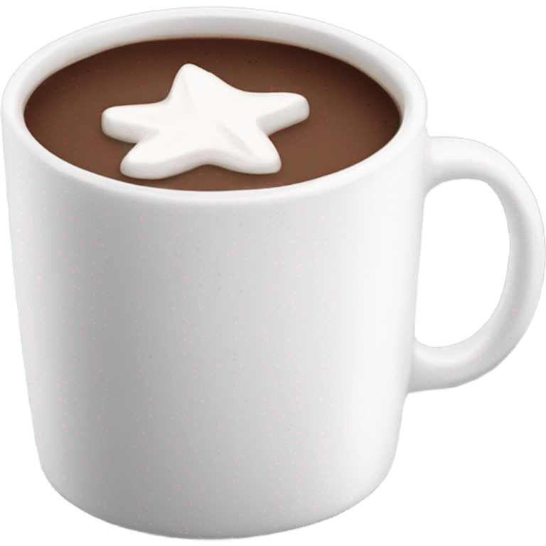 white mug of hot chocolate alone  emoji