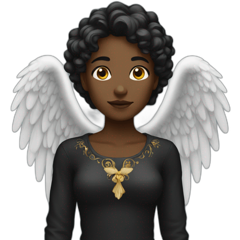 Black angel emoji