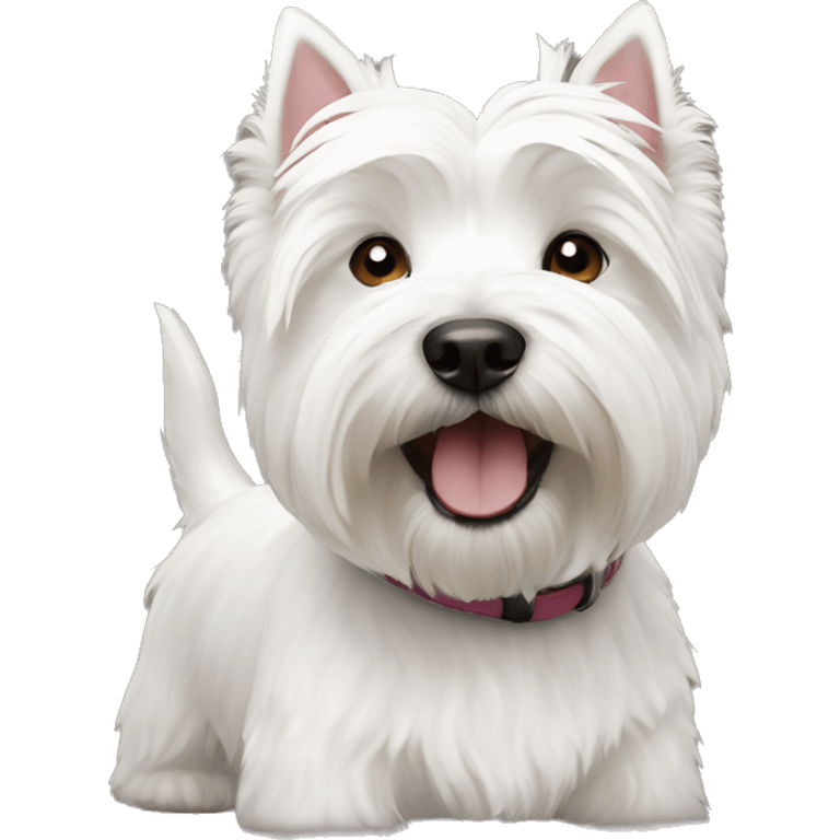 West Highland white terrier HAPPY emoji