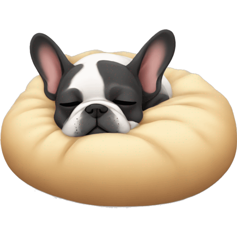 French bulldog sleeping cozy emoji