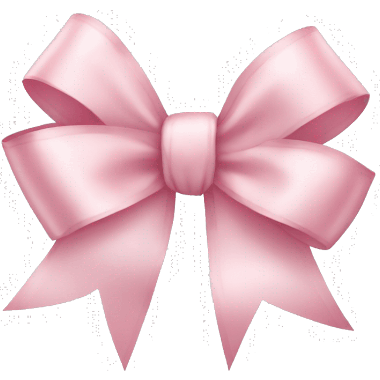 light pink ribbon bow emoji