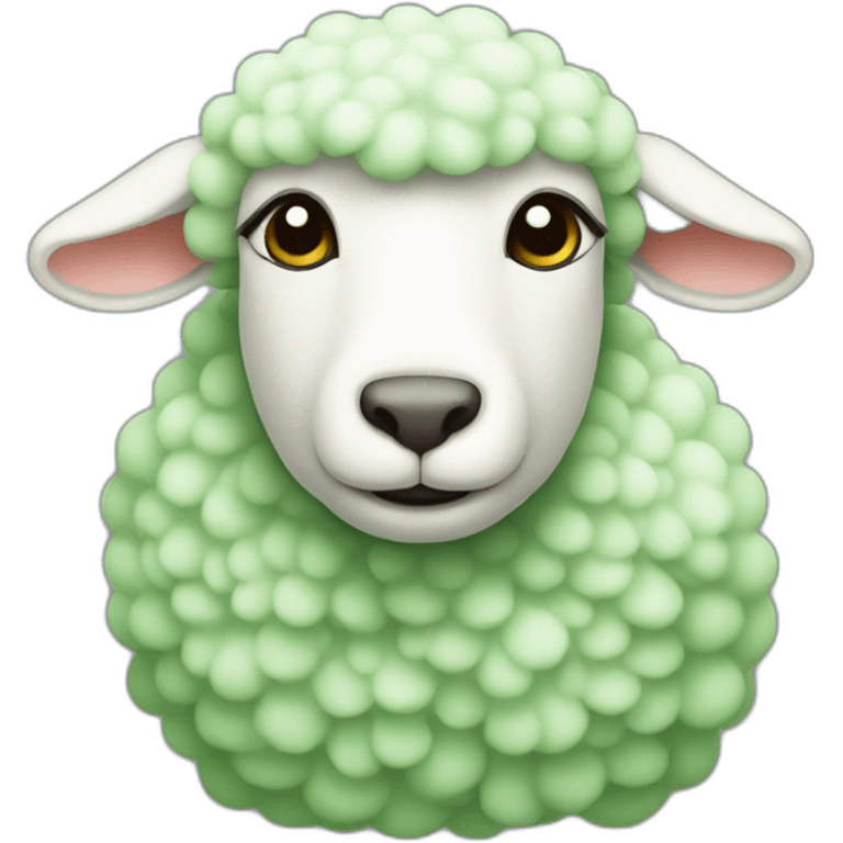 Green lamb emoji