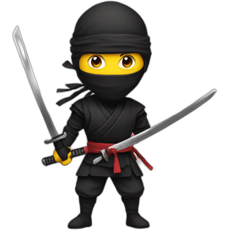 Ninja with sword  emoji