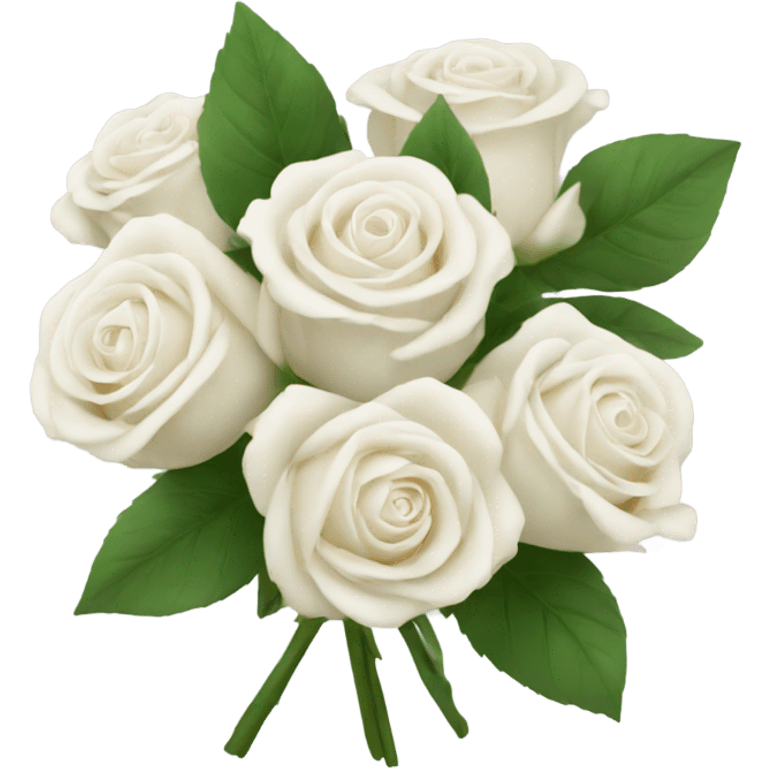 White rose bouquet  emoji