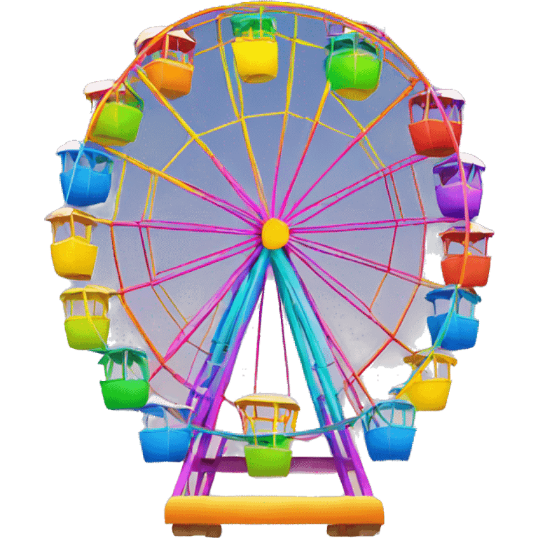 rainbow ferris wheel emoji