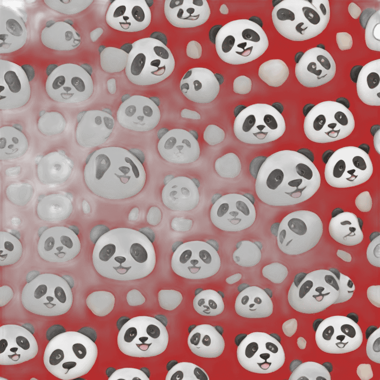 Panda red  emoji