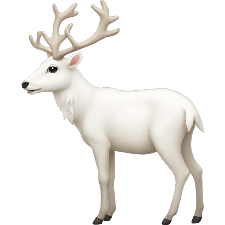 White deer  emoji