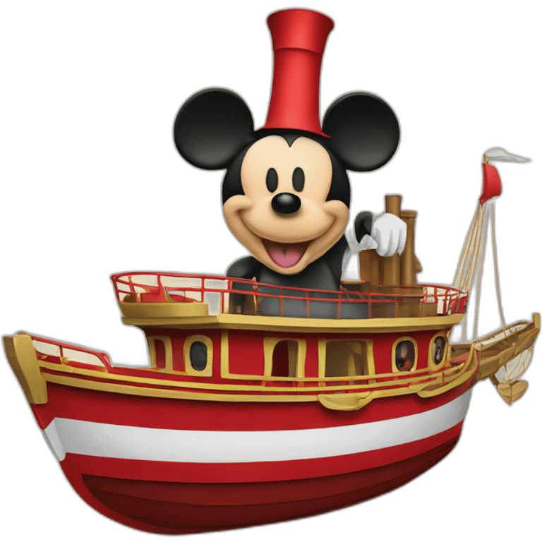 Mickey Mouse steamboat emoji