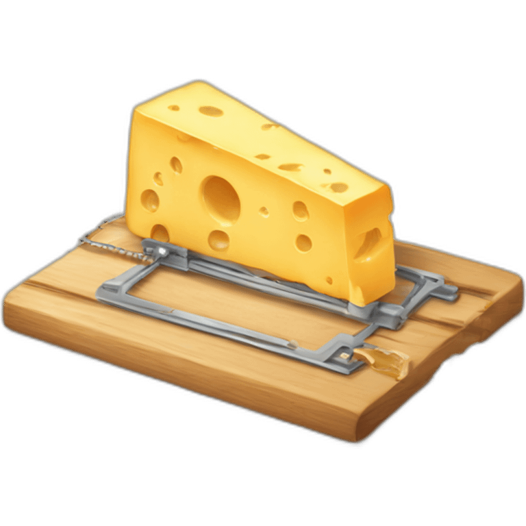 mouse trap with cheese on it emoji