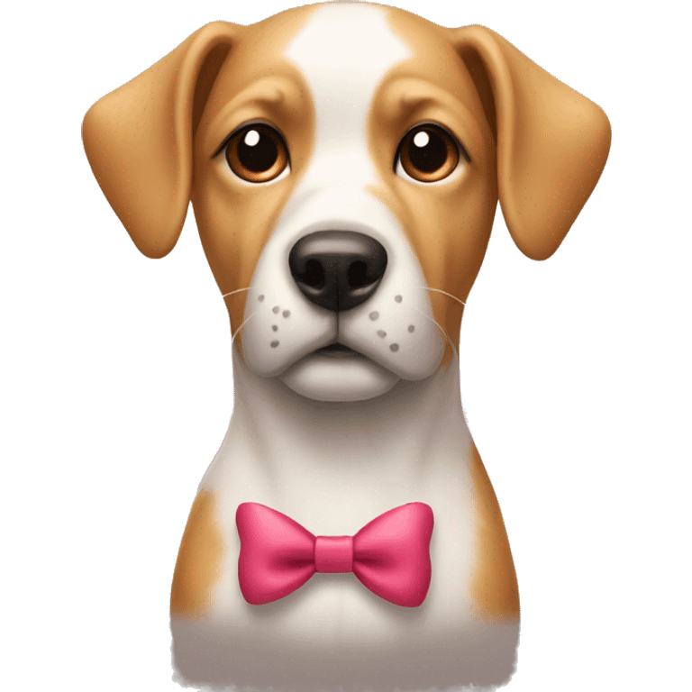 dog with a bow emoji