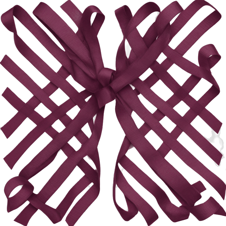 Bordeaux ribbon emoji