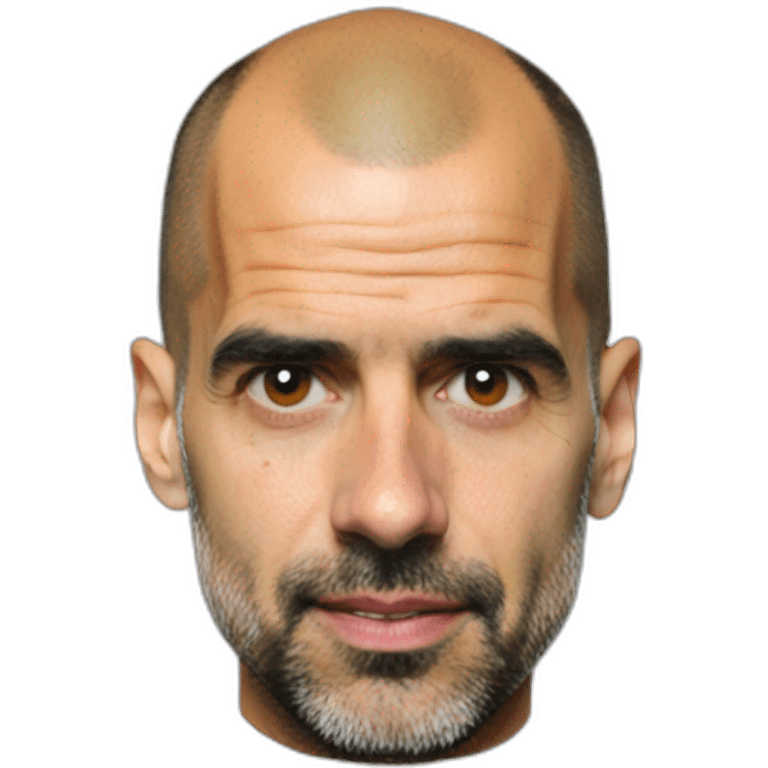 pep guardiola head emoji