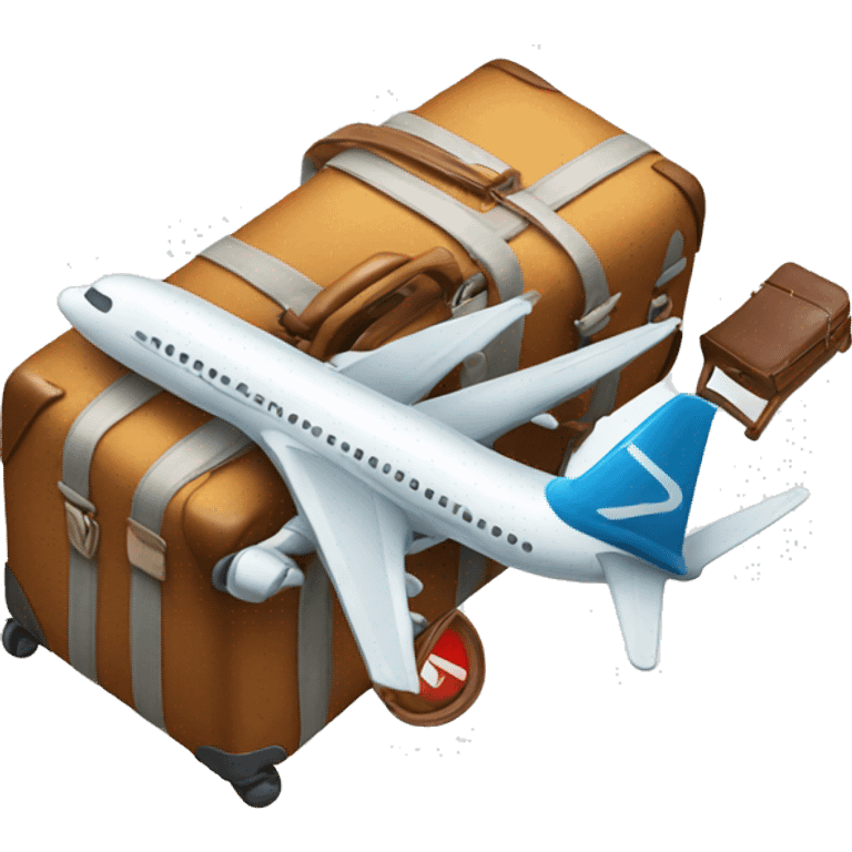 plane and suitcase emoji