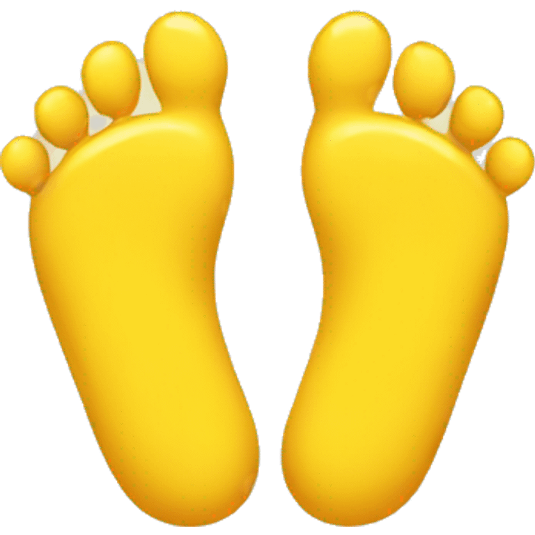 Cute yellow feet emoji