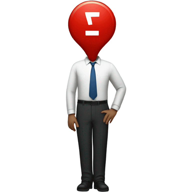 man with red exclamation mark emoji