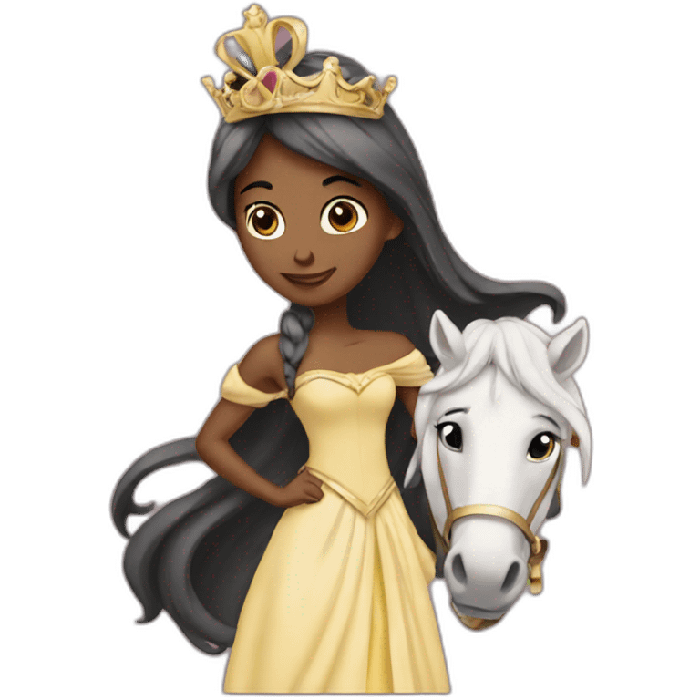 Princess Carrying a Horse emoji