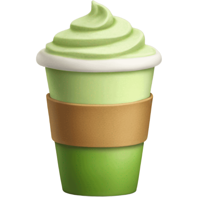 A normal matcha Latte Cup  emoji