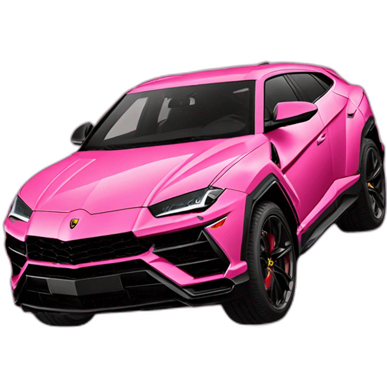 Lamborghini urus pink colour emoji