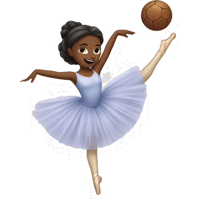 Ballet y fútbol emoji