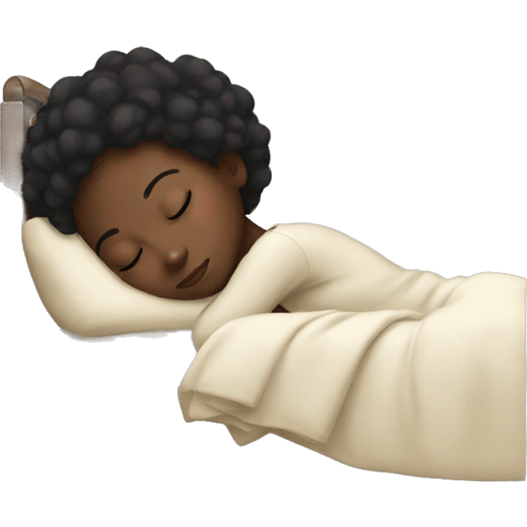 Black girl sleeping  emoji