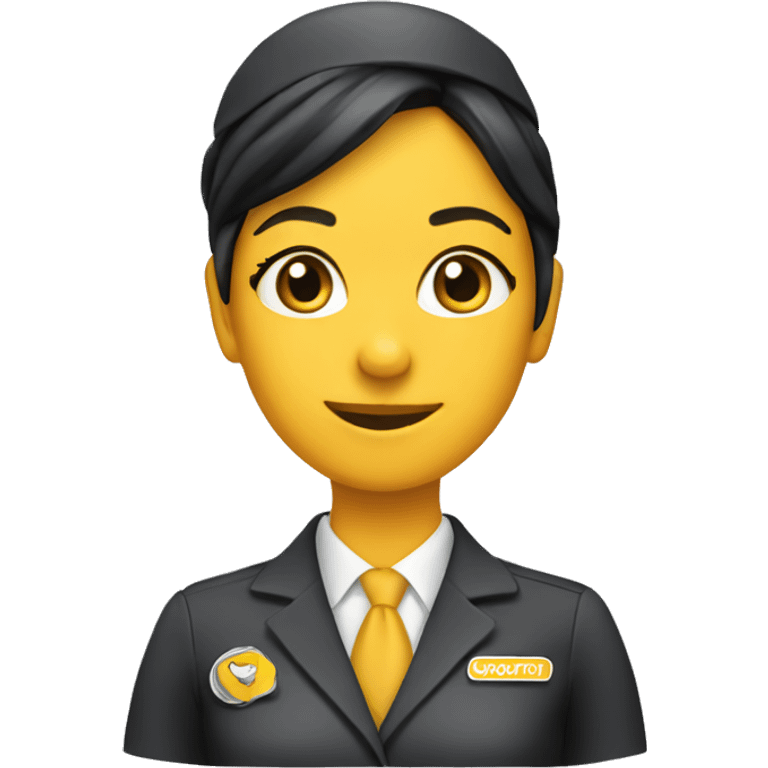 Scoot Flight Attendant  emoji