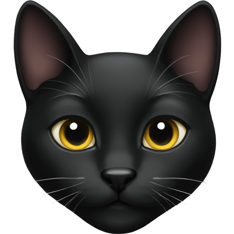 Black cat love emoji