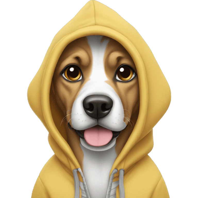 Dog with hoodie  emoji