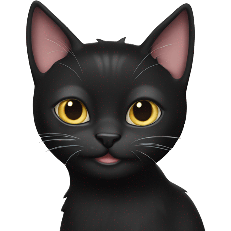 black cat champage emoji