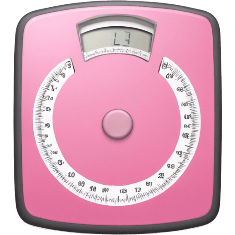 Pink body weight scale  emoji