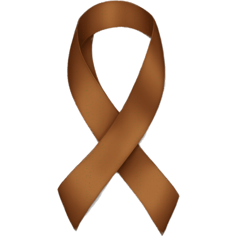 Brown ribbon emoji