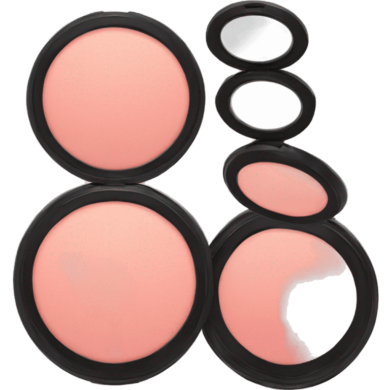 Blush with two compacts emoji