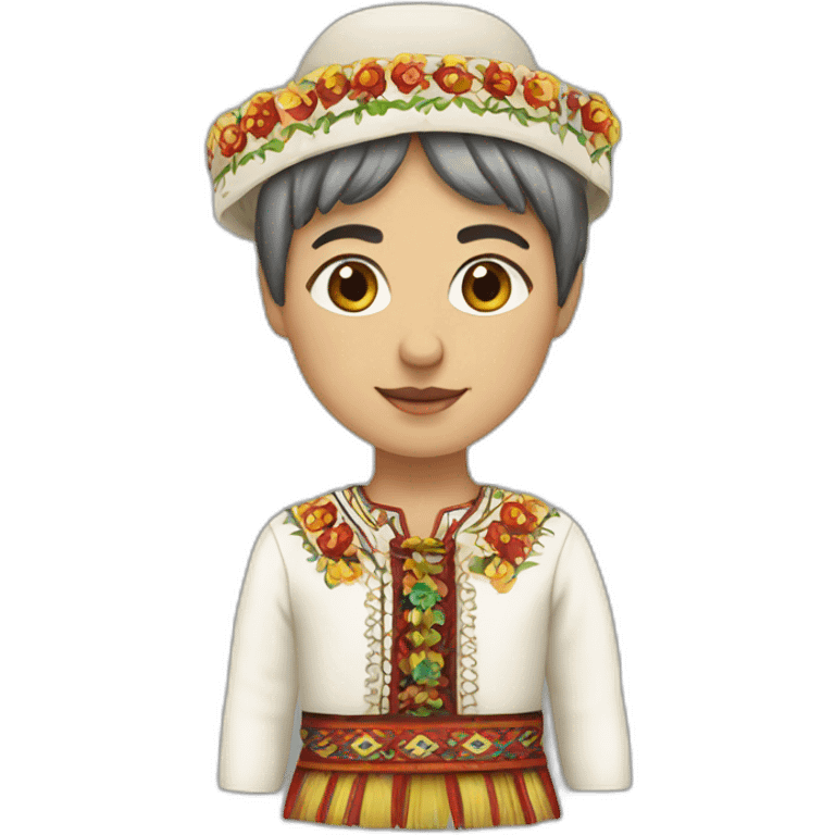 A traditional romanian costume emoji