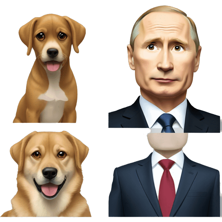 Dog and putin emoji