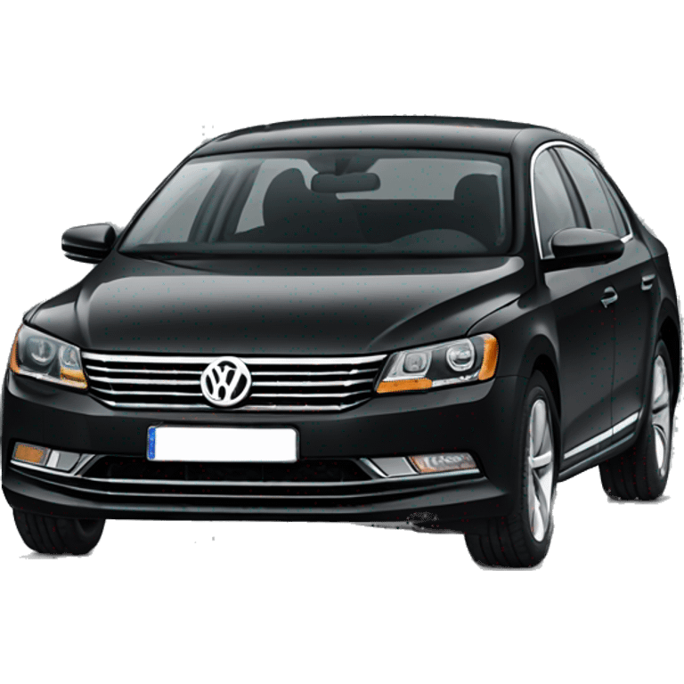 black volkswagen passat emoji