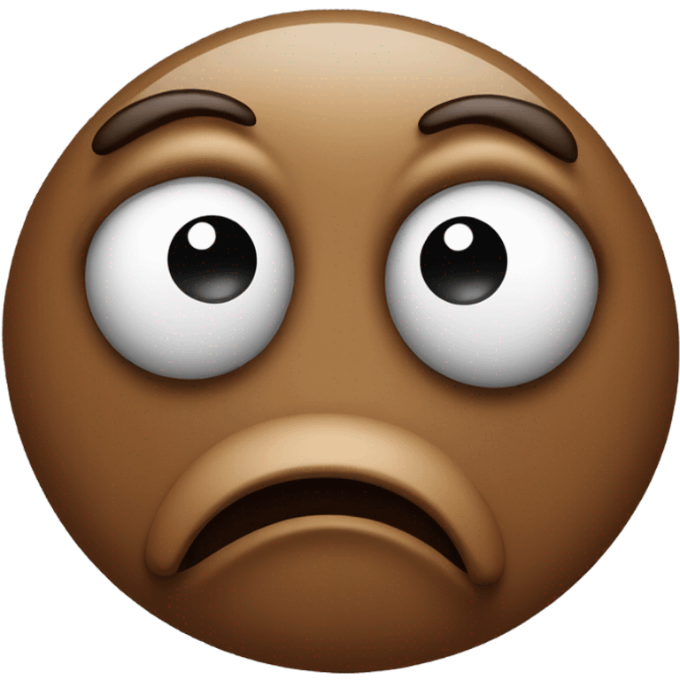 Sad face poo emoji