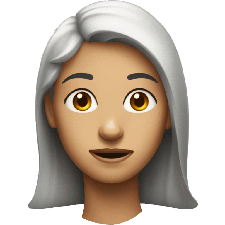 woman with grimace and looking to the side emoji